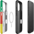 Cameroon Flag Distressed iPhone 16 Magsafe Impact Case